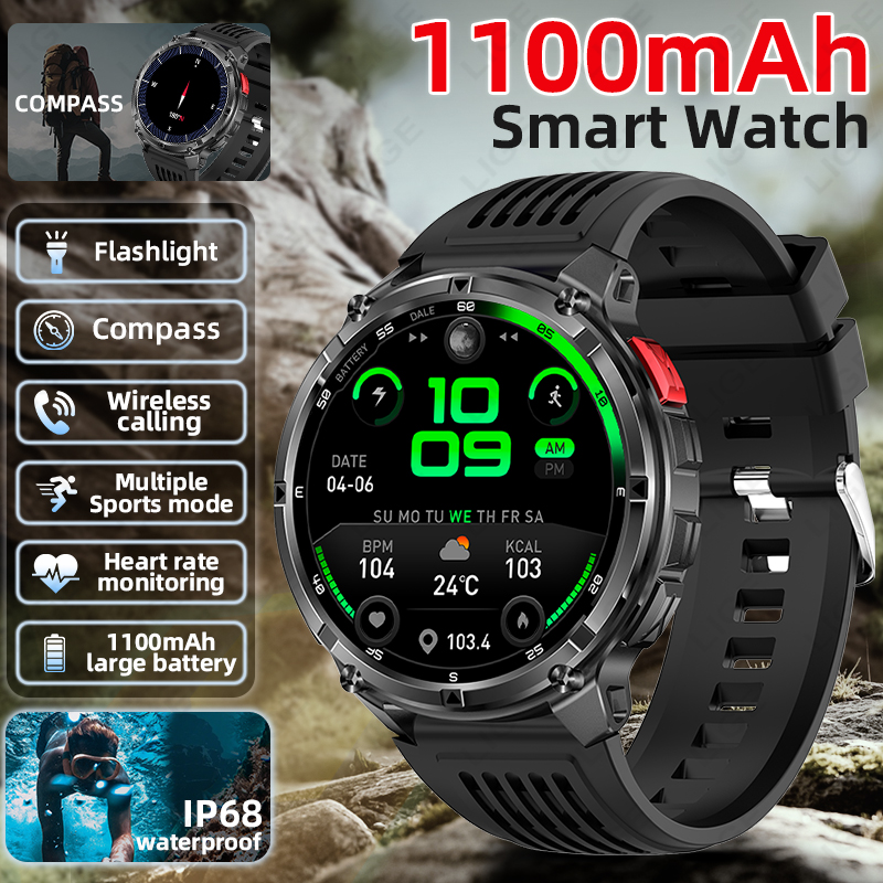 Outdoor Lighting Ip Rating - LIGE 2026 Smartwatch con Bussola per