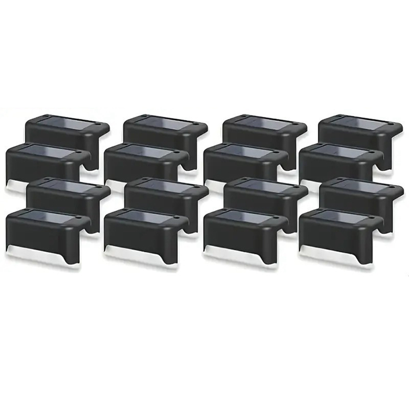 Outdoor Lighting On Stairs - RMWIN-Solar Ledstep Lights 16 pezzi Illuminazione