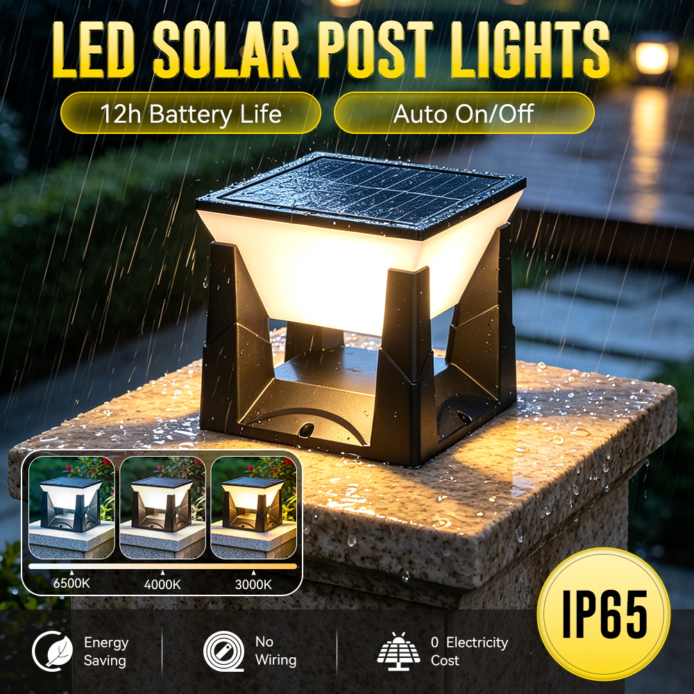 Outdoor Yard Lighting Fixtures - Lampada Solare a 3 Colori per