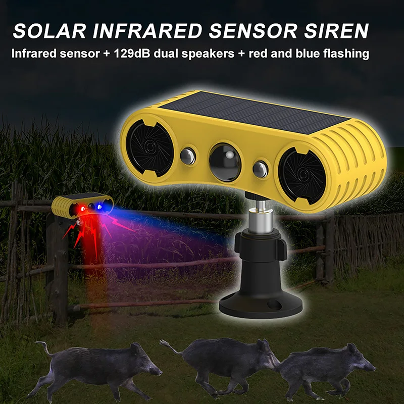 Outdoor Lighting With Motion Sensor - Allarme Solare con Sensore di Movimento,