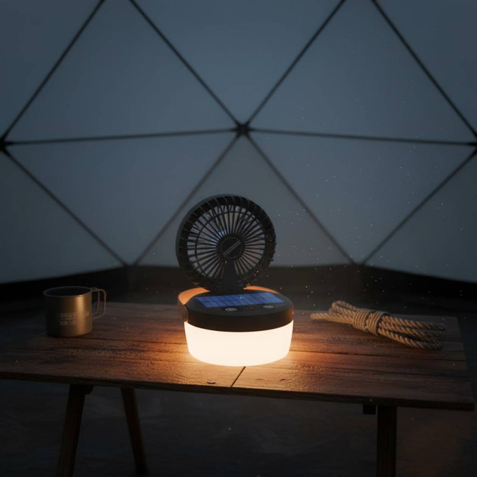Solar Lantern Hanging - Lanterna Solare da Campeggio Pieghevole con
