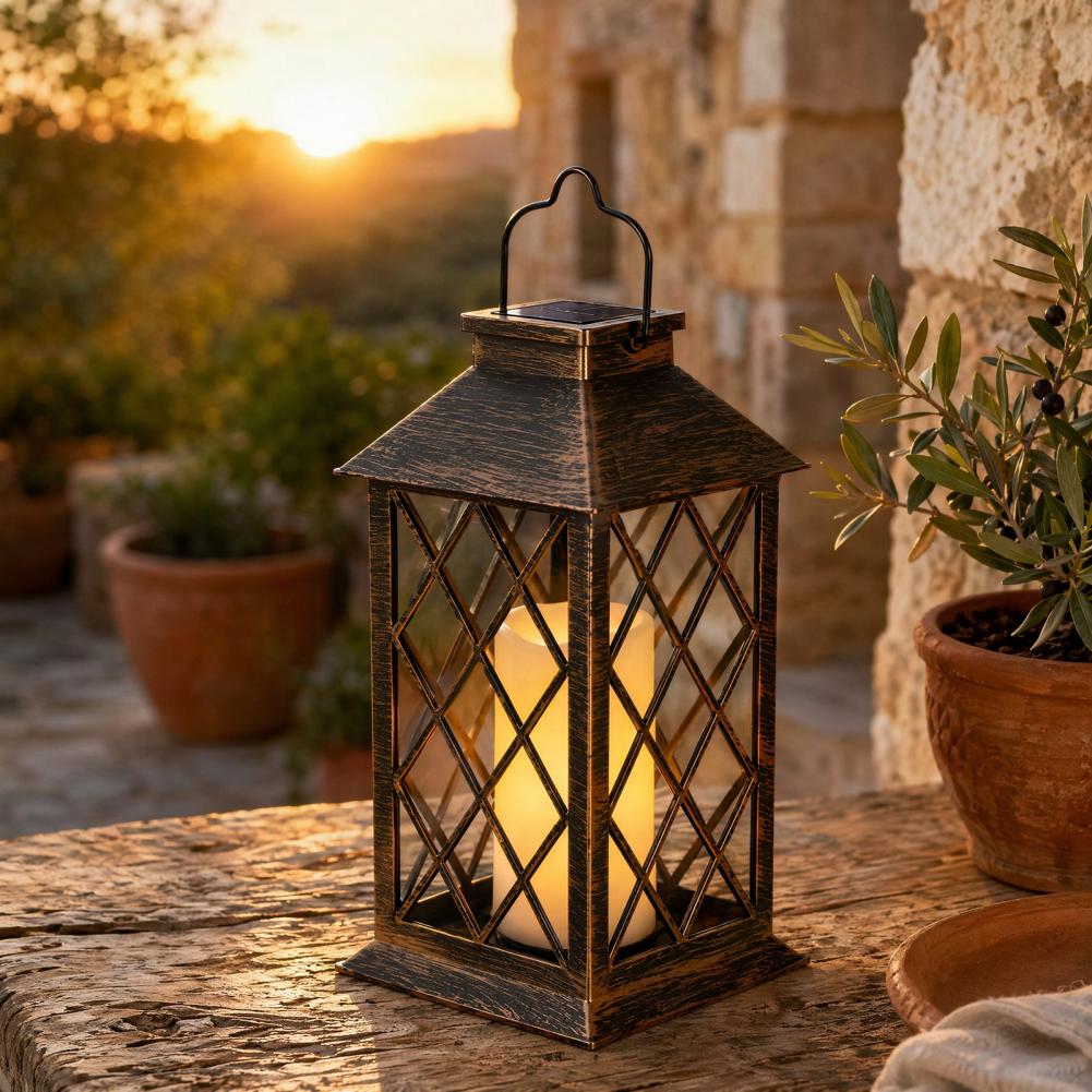 Solar Lantern Hanging - Lanterna Solare Retrò, Lanterna Solare a