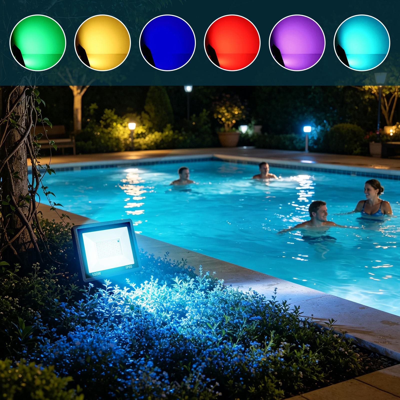 Outdoor Yard Lighting Fixtures - Faretto LED da esterno RGB con