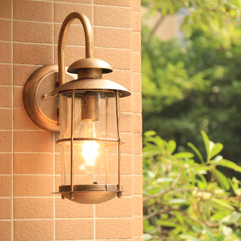 Outdoor Yard Lighting Fixtures - Lampada da Parete Vintage E27, Applique