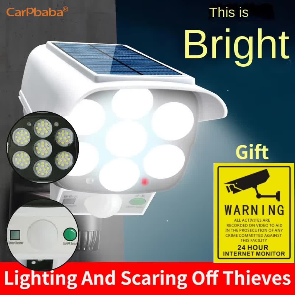 Outdoor Lighting With Motion Sensor - Luce solare esterna Sensore di movimento