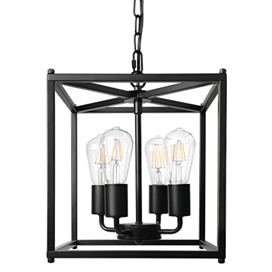 Lampadario a 4 Luci Nero Stile - Solar Lantern Hanging recensione e prezzo