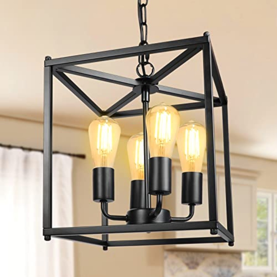 Lampadario a 4 Luci Nero Stile - Solar Lantern Hanging recensione e prezzo
