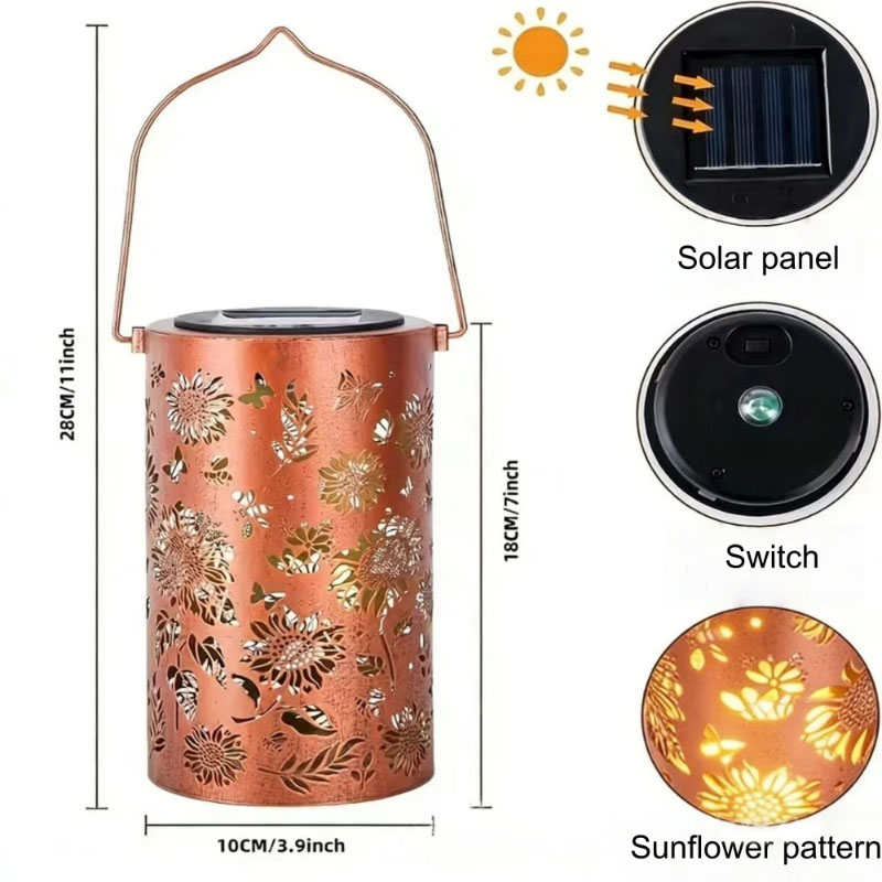 Lanterna Solare Colorata a For - Solar Lantern Hanging recensione e prezzo