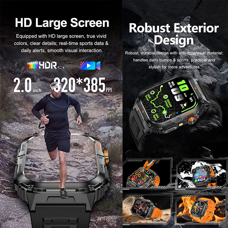 Smartwatch Militare per Sport  - Outdoor Lighting Ip Rating recensione e prezzo