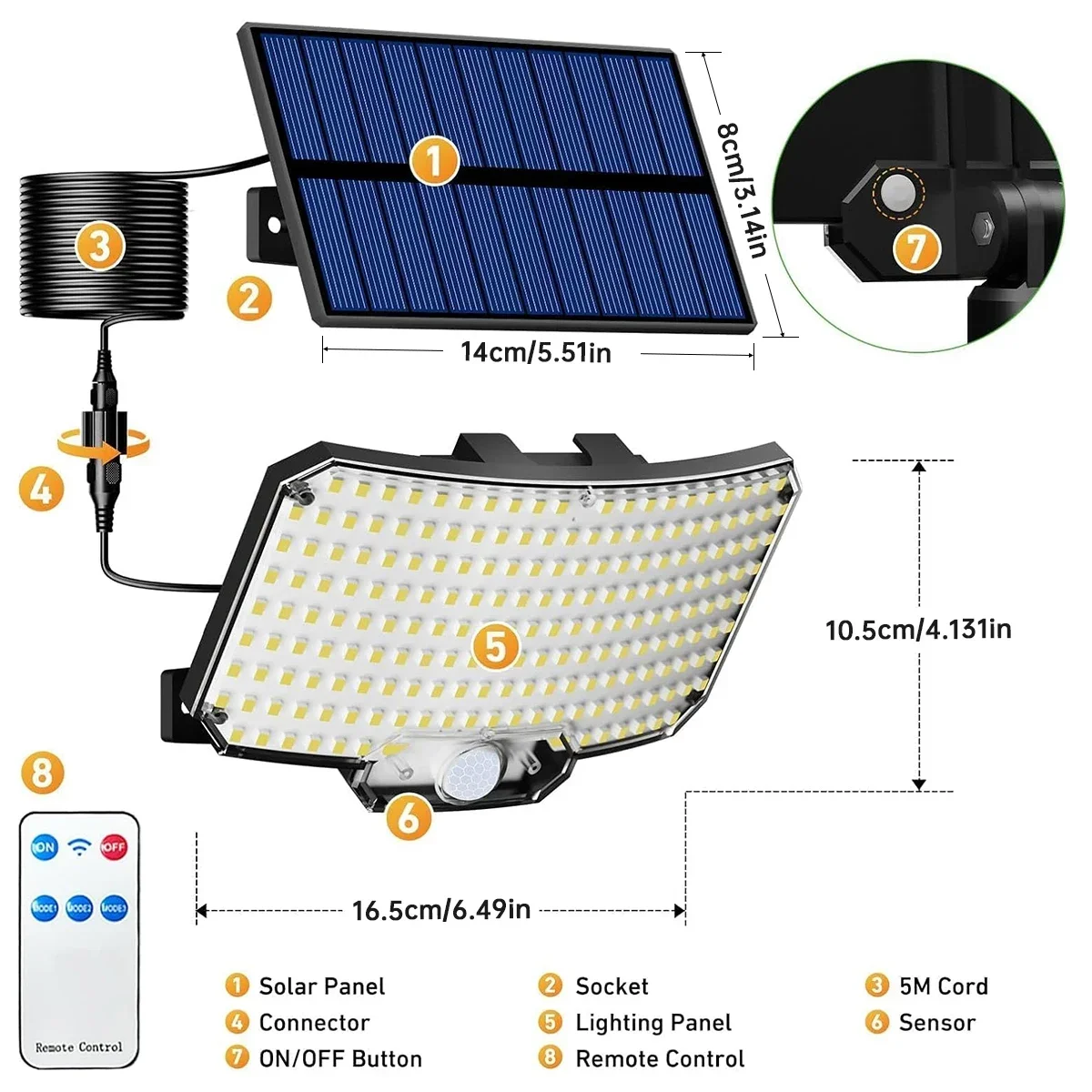 Luci Solari da Esterno 234LED  - Wall Lighting Outdoor recensione e prezzo