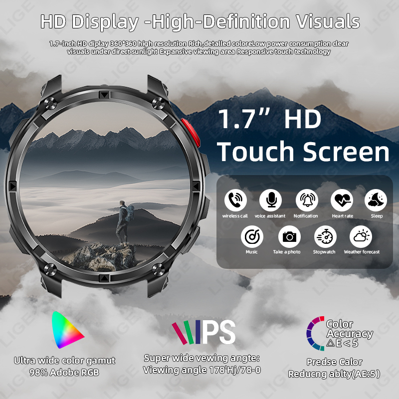 LIGE Nuovo Smartwatch con Batt - Outdoor Lighting Ip Rating recensione e prezzo