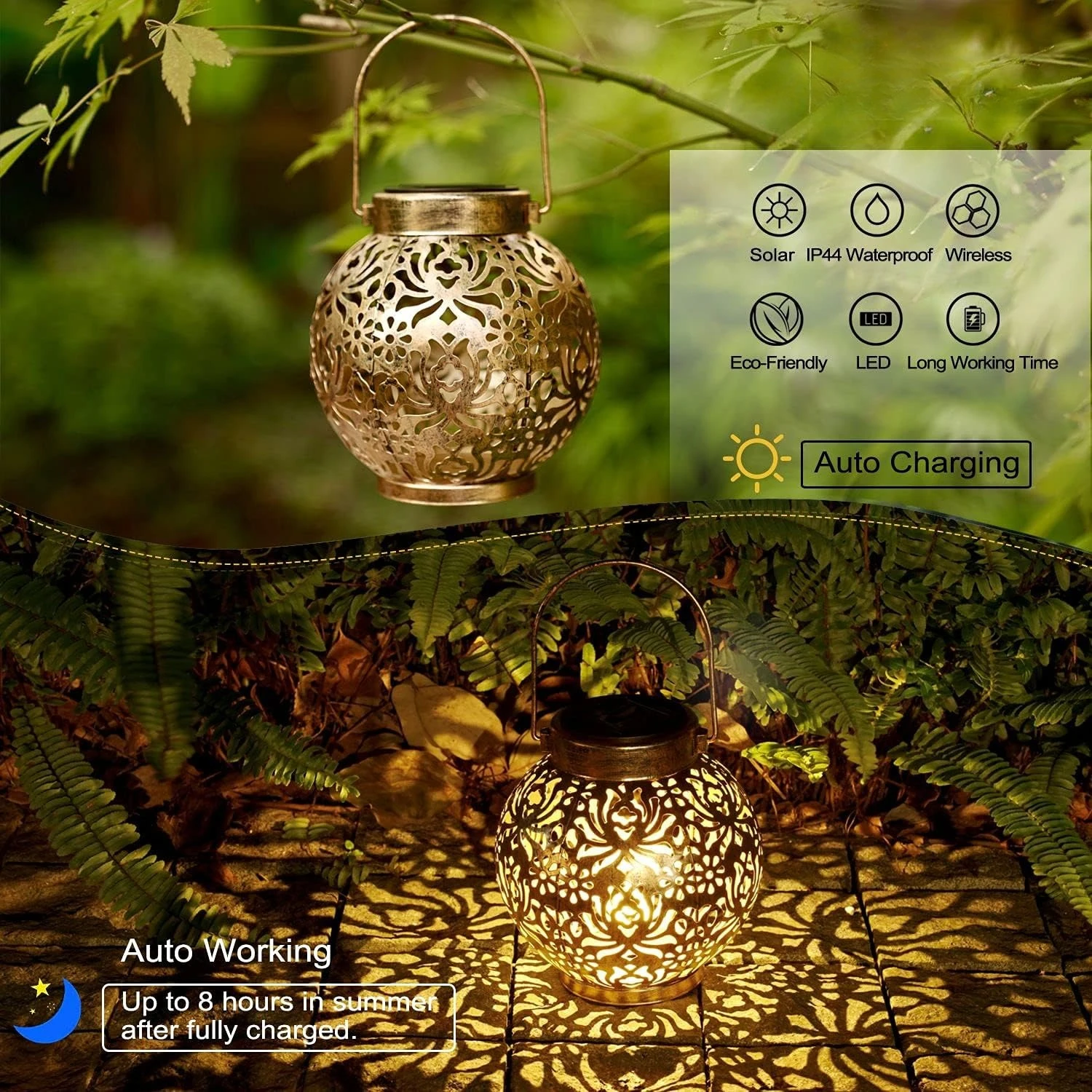 1-6 Lanterne Solari Marocchine - Solar Lantern Hanging recensione e prezzo