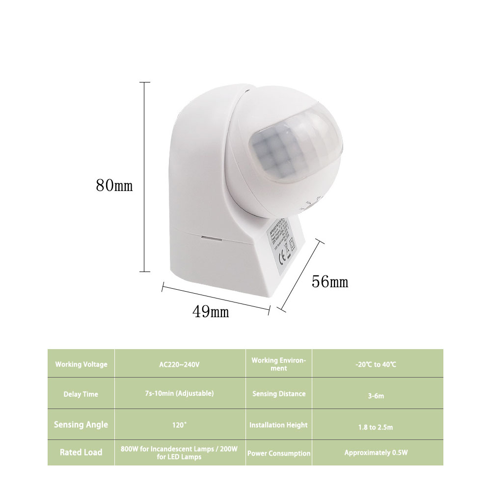 Sensore di Movimento PIR a Inf - Outdoor Lighting With Motion Sensor recensione e prezzo