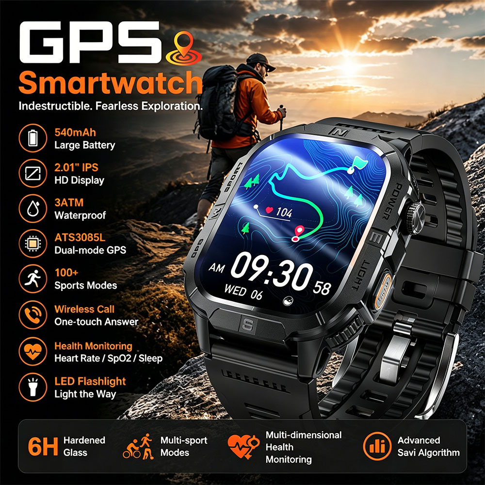 Nuovo Smartwatch da Uomo 2026  - Outdoor Lighting Ip Rating recensione e prezzo