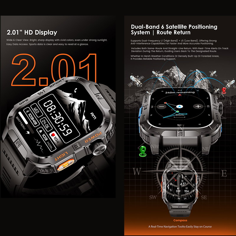Nuovo Smartwatch da Uomo 2026  - Outdoor Lighting Ip Rating recensione e prezzo
