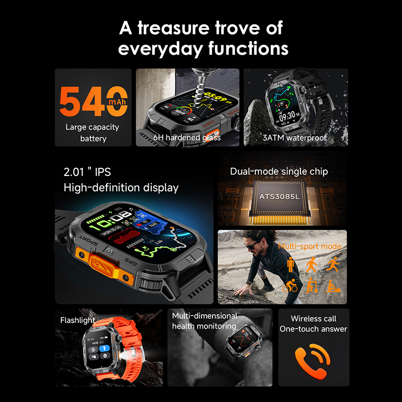 Nuovo Smartwatch da Uomo 2026  - Outdoor Lighting Ip Rating recensione e prezzo