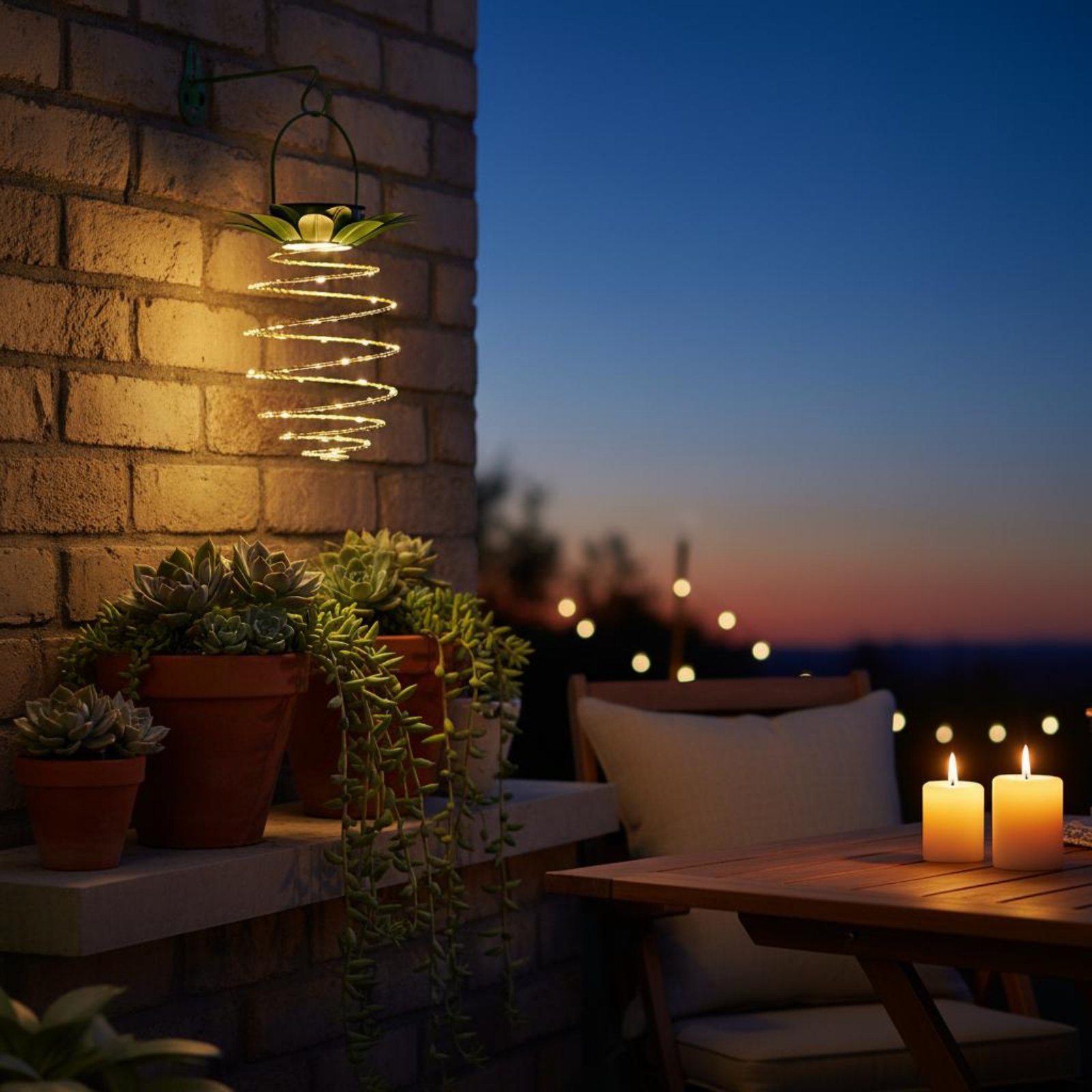 2 Pezzi Lampada Solare a Forma - Solar Lantern Hanging recensione e prezzo