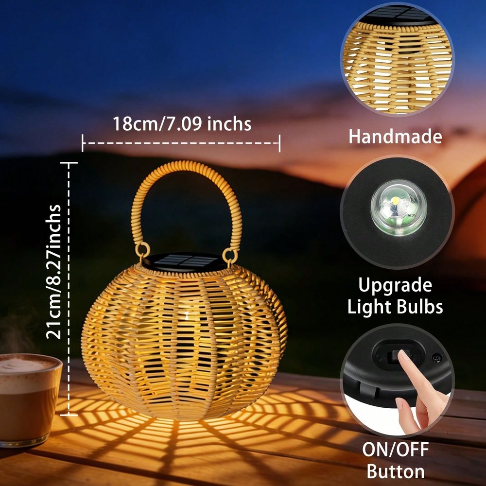 Lampada Solare in Rattan per A - Solar Lantern Hanging recensione e prezzo
