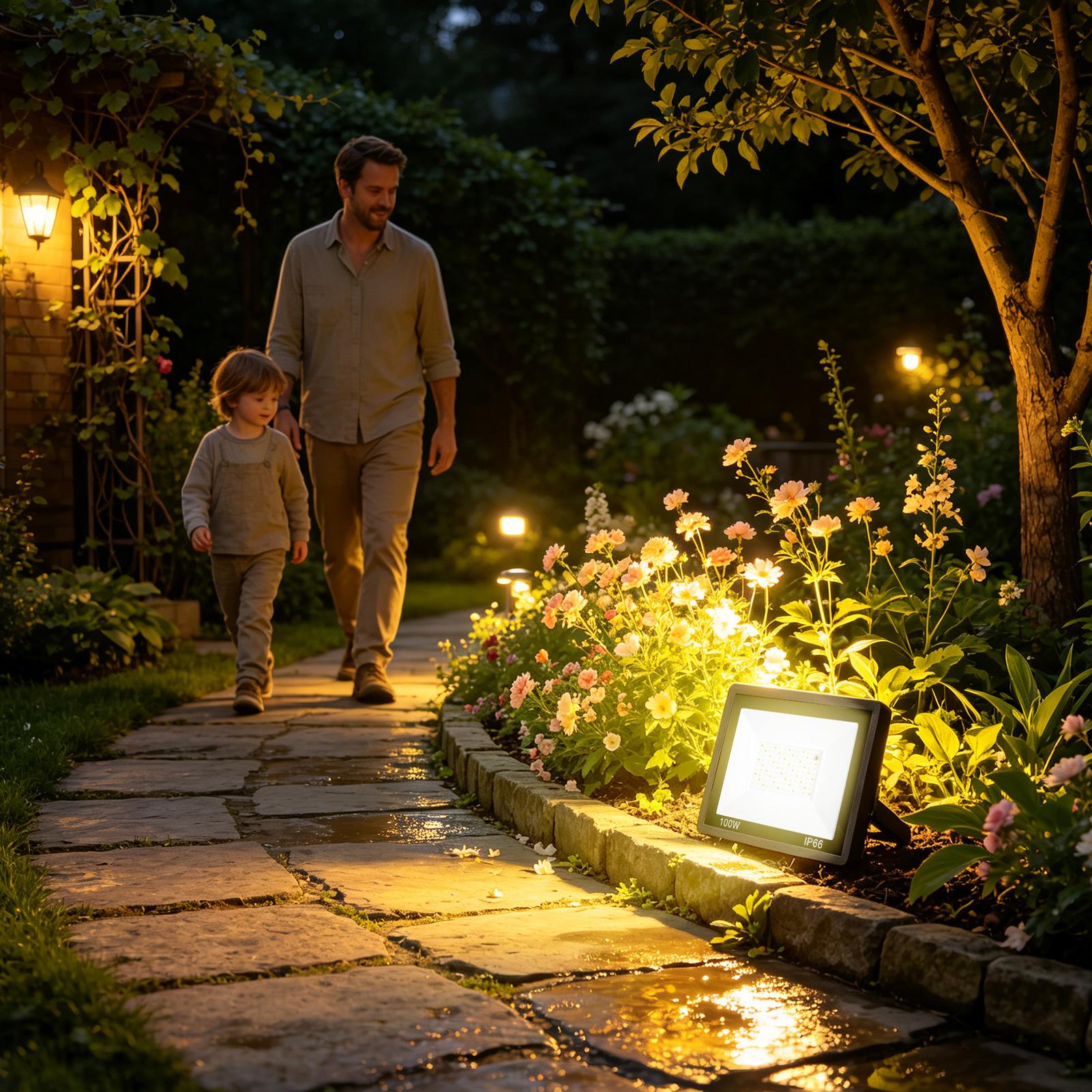 Faretto LED da esterno RGB con - Outdoor Yard Lighting Fixtures recensione e prezzo