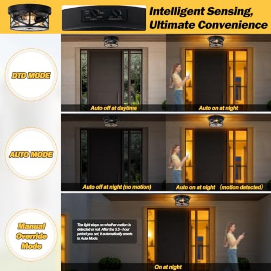 Lampada da soffitto per estern - Outdoor Lighting With Motion Sensor recensione e prezzo