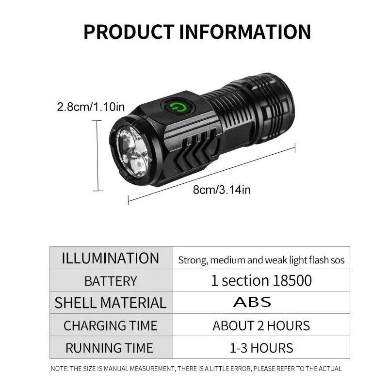 Mini torcia a 3 LED con clip p - Outdoor Lighting House recensione e prezzo